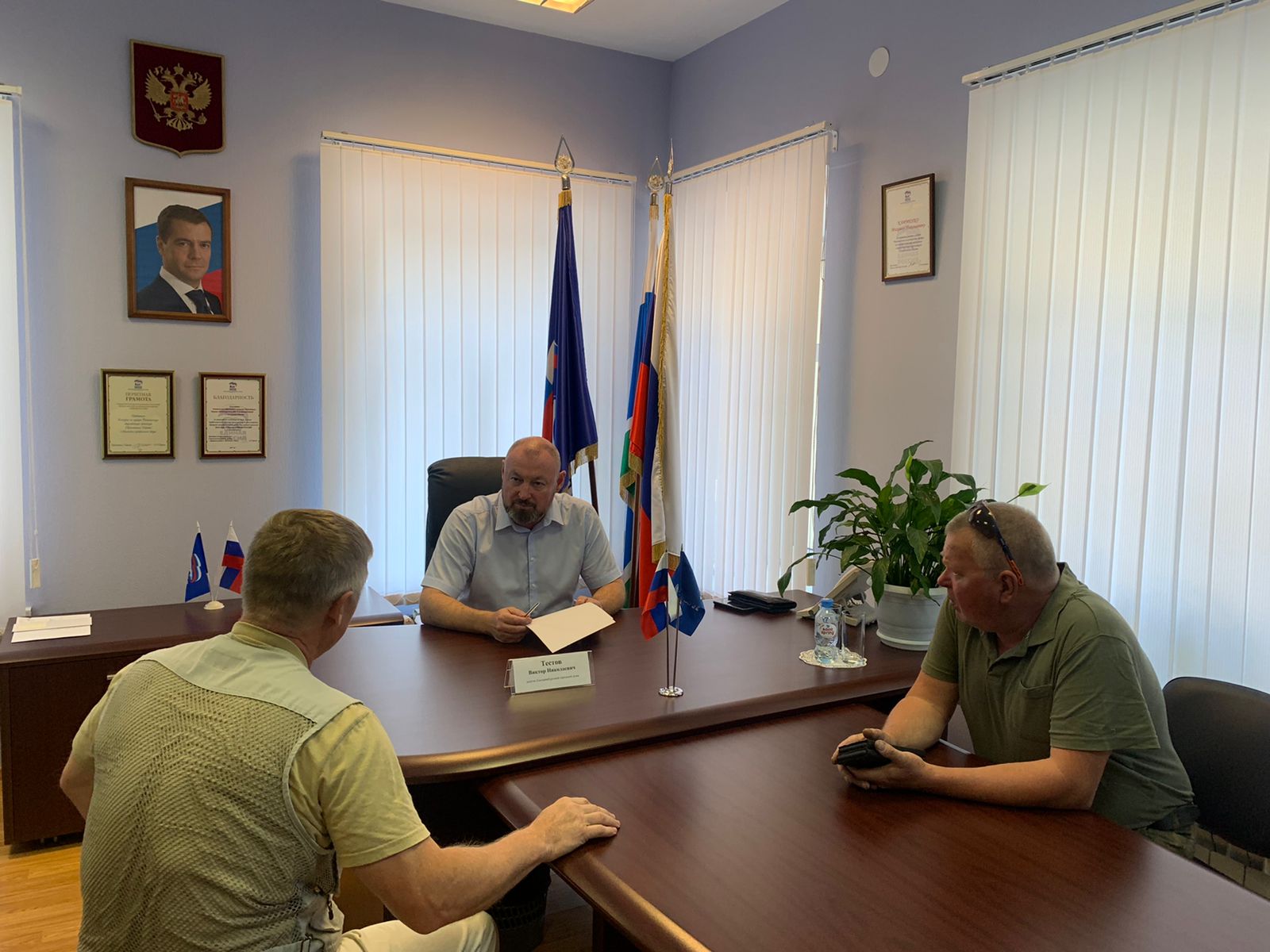К Виктору Тестову обратились представители Российского союза ветеранов Афганистана